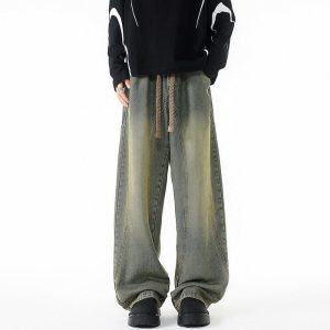 Black Wide Baggy Jeans alternate view