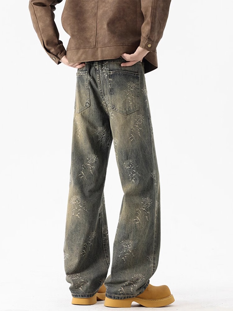 Stone Blue Straight Jeans - Image 4