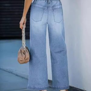 Stretch Blue Flare Jeans alternate view