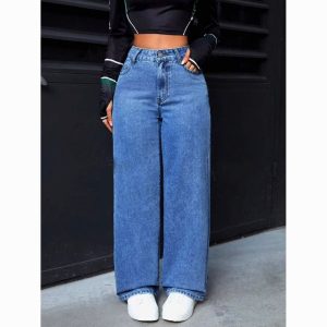 Blue Straight Leg Jeans alternate view